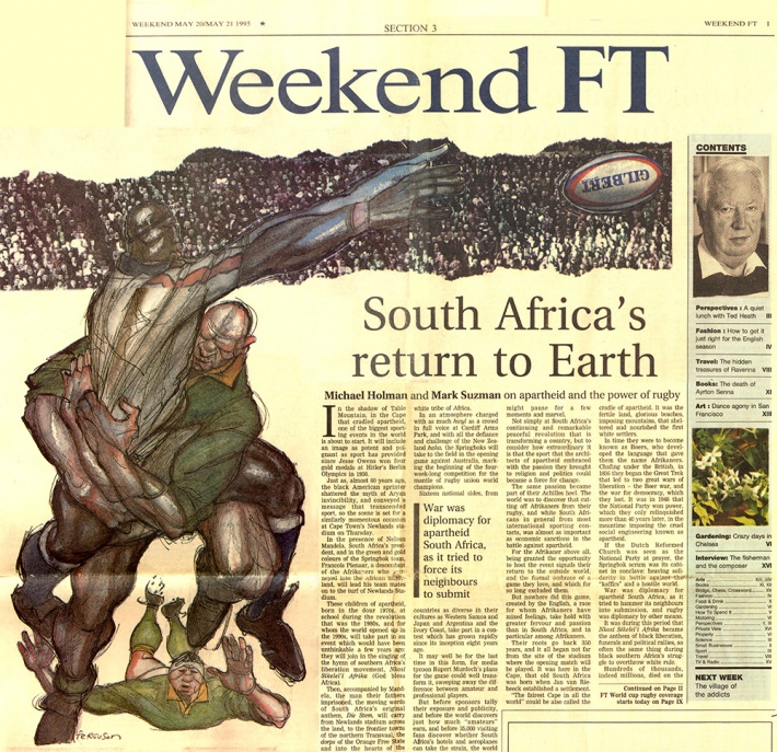 South Africa's return to Earth