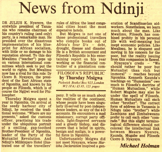 News from Ndinji